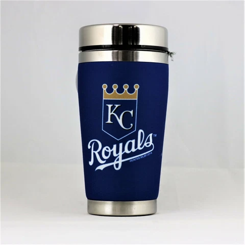 Kansas City Royals MLB 16oz Travel Tumbler Coffee Mug Cup Cover