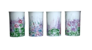 Dunoon Summer Haze Fine Bone China tazze floreali disegnate Noelle Malkin set di 4 - Foto 1 di 9