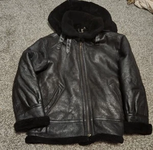 USAF Type G-8 Shearling Flyers Coat XL Sheepskin Bomber Jacket W/Hood 071248139 - Picture 1 of 7