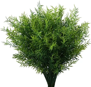 Artificial Plants Flowers Grass Shrubs 8 Pack No Fade Faux Plastic Flowers Outdo - Picture 1 of 12