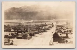 Campamento minero histórico Leadville Colorado RPPC UNP - Imagen 1 de 2