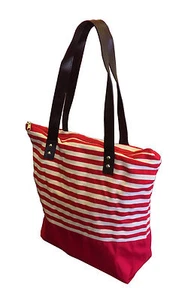 BOLSO DE MANO DE LONA PARA COMPRAS DE PLAYA DE GRAN CALIDAD con CREBILLA gimnasio de vacaciones - Imagen 1 de 1