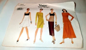 VOGUE BASIC DESIGN PATTERN 1920 ~ MISSES DRESS ~ SIZE 8 - 10 - 12 *UNCUT - Picture 1 of 1