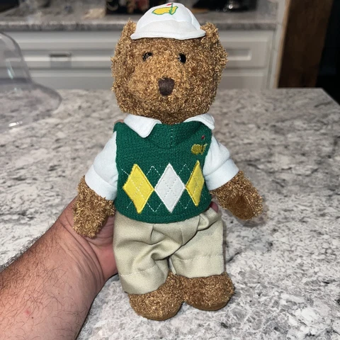 Augusta Georgia Masters Golf Commemorative 2014 Sweater Vest Teddy Plush Bear Cover