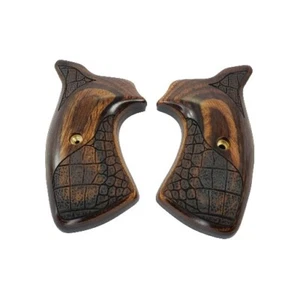 Altamont Wood Grips For Kimber K6s Super Walnut Gator 357 Custom Combat Panels - Picture 1 of 2