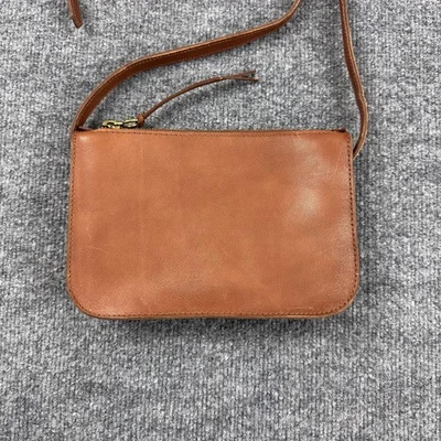 Madewell Crossbody Bag The Simple Crossbody Bag Brown Leather Minimalist Casual - Image 1 of 4