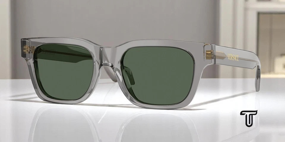 Gafas de sol para hombre VERSACE VE4486 551071 gris transparente verde oscuro 52 mm Foto 1 de 1