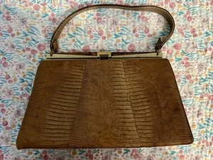 VTG Sterling Lizard Handbag Purse - Picture 1 of 14