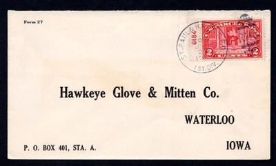 US 1913 ST. PAUL-GAVRE R.P.O. RAILROAD POST OFFICE TO WATERLOO, IOWA - Image 1 of 2