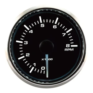 MGS Series 8000 RPM Universal Electronic Tachometer - 2-1/16" 52mm with White... - Picture 1 of 9