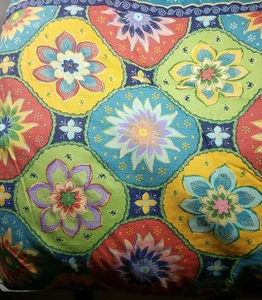 Vintage Tommy Hilfiger Reversible Queen Comforter Floral Navy Polyester 92" x 96 - Picture 1 of 6