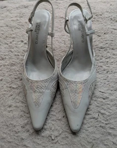 Size 3 Grey Kitten Heels - Picture 1 of 4
