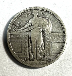 1917-D Standing Liberty Quarter F+ 820 - Picture 1 of 2