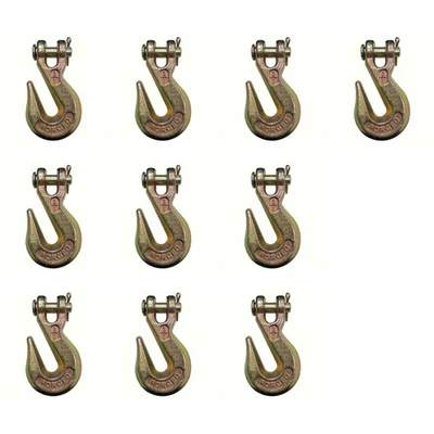 STEVENS LAKE PARTS 10 3/8" Clevis Grab Hooks for Wrecker Tow Chain Flatbed Trailer Tie Down