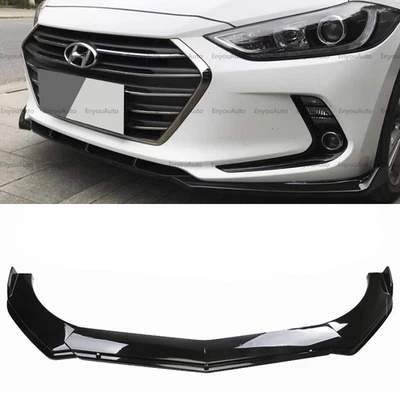For Hyundai Venue UNIVERSAL Front Bumper Lip Spoiler Splitter Glossy Black - Image 1 of 4