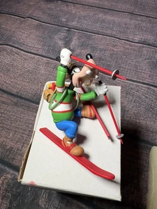 Vtg Disney Grolier Goofy On Skis Skiing Christmas Ornament 1990s With Orig Box - Picture 1 of 4