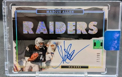 2023 Panini Impeccable MARCUS ALLEN Logo Auto - On Card #ILMA  77/99 - Image 1 of 2