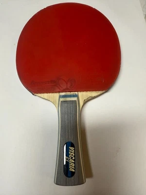 Viscaria Ping Pong Paddle with Flared Handle all original Dignics 09C Rubber - Image 1 of 4