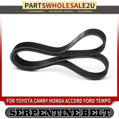 37.13 英寸蛇形皮带适用于丰田凯美瑞 1990 - 1993 年本田雅阁 1994 - 1998 福特 — 第 1/4 张图片