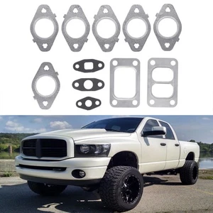 11pcs Engine Exhaust Manifold Gasket Set For For 1998.5‑2007 5.9L - Picture 1 of 12