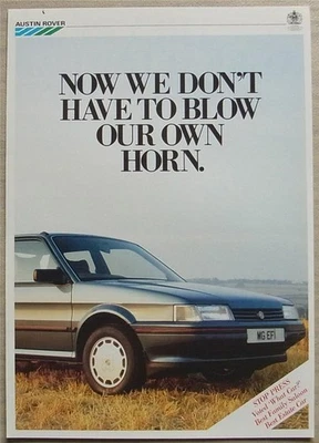 AUSTIN ROVER/MG MONTEGO Car Press Comments Sales Leaflet c1985 #3713 - Image 1 of 2