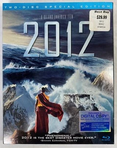 2012 (Blu-ray Disc, 2010, 2-Disc Set, Includes Digital Copy) John Cussack, New - Bild 1 von 5
