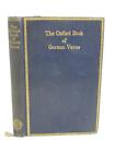 Das Oxforder Buch Deutscher Dichtung 12Th-20Th 1936 Oxford University Press