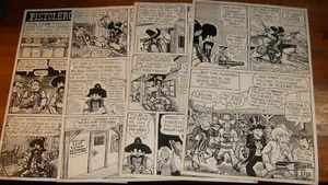 COMIC PISTOLERO PETE, ARTE ORIGINAL INÉDITO, 4 PÁGINAS, por MARK SWART - Imagen 1 de 5