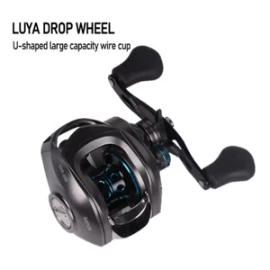 Carrete de pesca Dr.Fish Baitcasting agua salada alambre de mar taza carrete de agua gris azul - Imagen 1 de 6