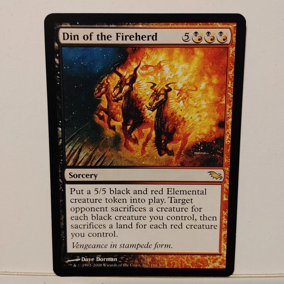 DIN OF THE FIREHERD --- MTG -- SHADOWMOOR ---  NM - Image 1 of 1