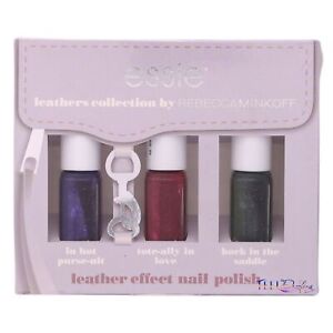 Essie Leathers Collection Nail Polish Leather Effect by Rebecca Minkoff 3x5ml