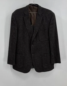 Giacca blazer giacca sportiva lana tweed spina di pesce Kroon uomo taglia 44 toppa gomito - Foto 1 di 13