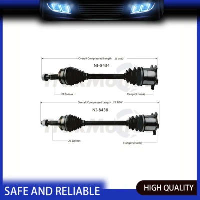 Пара задних левых + правых валов оси CV TrakMotive для Infiniti J30 1993-1994 - Изображение 1 из 4