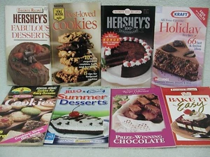 Vintage Lot Holiday Cookbook Recipe Booklets Hershey's Chocolate Nestle Kraft - Picture 1 of 8