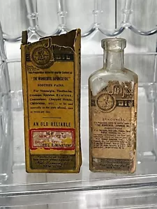 Antique Medicine Bottle EN-AR-CO Japanese Style Oil W/ Label And Box!! Quackery - Picture 1 of 6