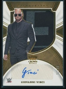 Giovanni Vinci 2022 Panini Chronicles Crown Royale WWE Silhouettes Jumbo Auto 10 - Picture 1 of 2