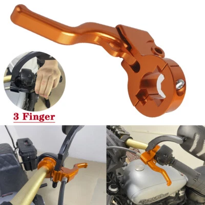 Par de palancas de manija de freno de embrague para Harley Softail Street Bob FXBB FXBBS Fat Boy Foto 1 de 4