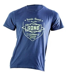 T-shirt maglietta vintage manica corta 100% cotone slim USAG - 3718 A - Picture 1 of 6