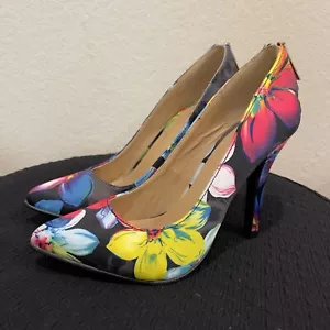 BOMBA SHIEKH TACÓN ALTO MELLINA FLORAL MULTI NUEVA MUJER TALLA 6.5 - Imagen 1 de 5