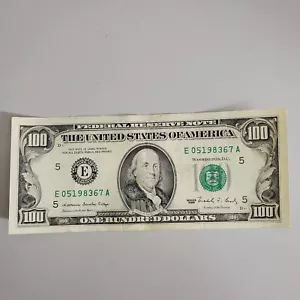 Vintage Circulated 1988 One Hundred Dollar ($100) FRN; E5 Richmond, VA *Rare* - Picture 1 of 2