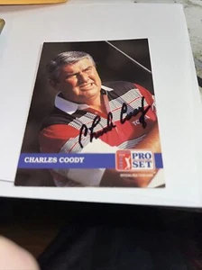 Charles Coody Signed 1992 Golf Card - Picture 1 of 1