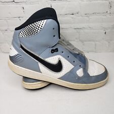 Nike Mens Sz 10 Son of  Force Mid  Gray/White/Black 616281-019 No Laces