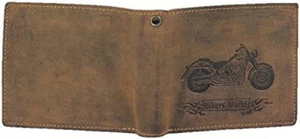 Harley High Quality Leather Bikers Bikers Biker Wallet - Picture 1 of 3