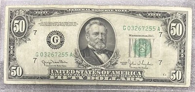 1950 Chicago $50 Bill 50BL61 - Image 1 of 2