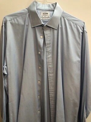 Puños con botones TM Lewin Jermyn St 18/36 ajustados azul cielo imprescindibles de extremo a extremo usados en excelente estado Foto 1 de 4