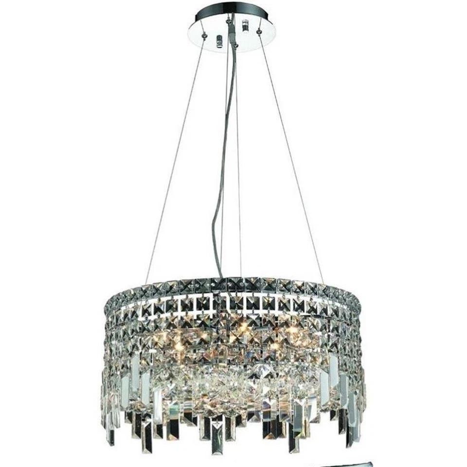 Elegante araña Lighting Maxime 20" 12 luces cristal real Foto 1 de 1