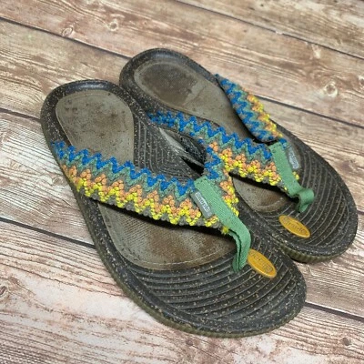 Woven Zig Zag Simple Women’s Flip Flops Comfort Sandals 9171 Size 5 - Image 1 of 4