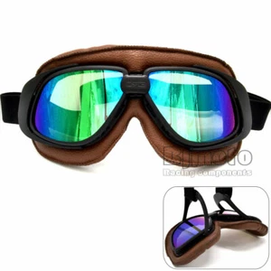 Motorcycle Motorbike Goggles Retro Vintage Eyewear Riding Off Road Glasses - Bild 1 von 11