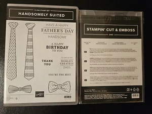 Stampin Up HANDSOMELY SUITED & SUIT & TIE DIES Tuxedo Retired NEW - Picture 1 of 1