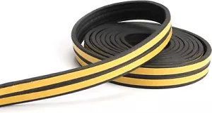 EPDM D TYPE FOAM SEAL STRIP STRONG EASY SELF-ADHESIVE 5Mx4MM DRAFT INSULATION - Picture 1 of 6